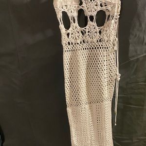 fashion nova vacation vilaes crochet skirt cover up size small never worn